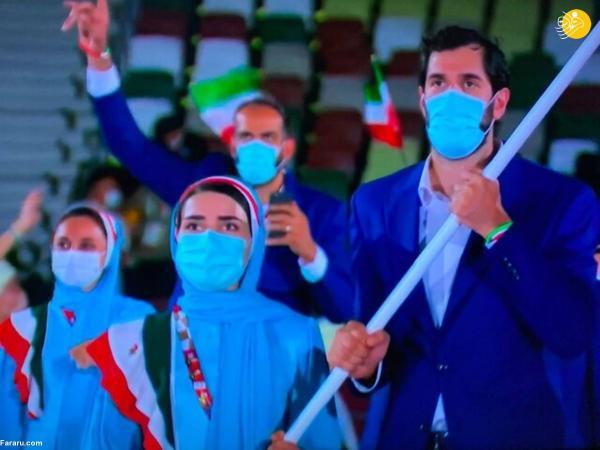 رژه کاروان ایران در المپیک 2020